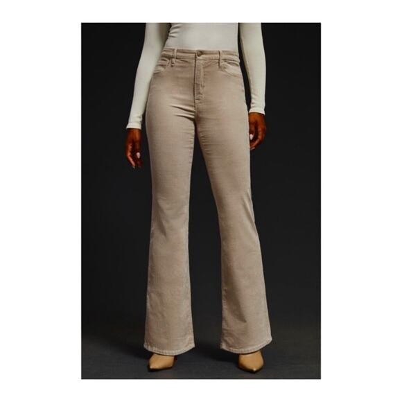 Good American Good Classic Bootcut Corduroy Pants 10 / 30 Putty Brown Trendy NEW - Picture 11 of 11